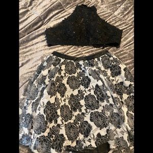 2 piece formal dress